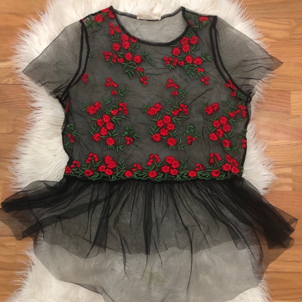 Embroidery top